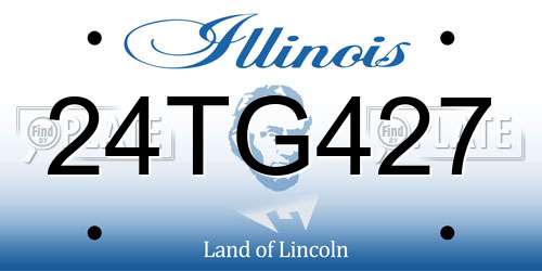 24TG427 Illinois License Plate
