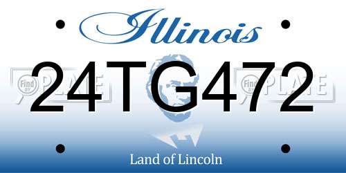 24TG472 Illinois License Plate