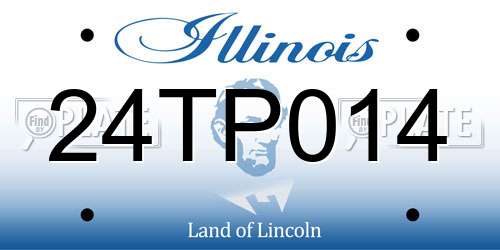 24TP014 Illinois License Plate