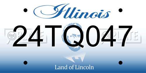 24TQ047 Illinois License Plate
