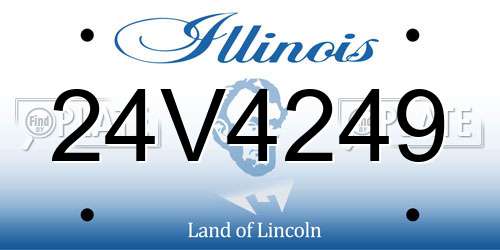 24V4249 Illinois License Plate