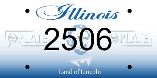 2506 Illinois License Plate