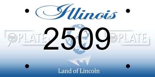 2509 Illinois License Plate