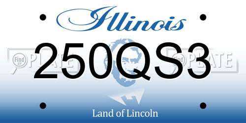 250QS3 Illinois License Plate