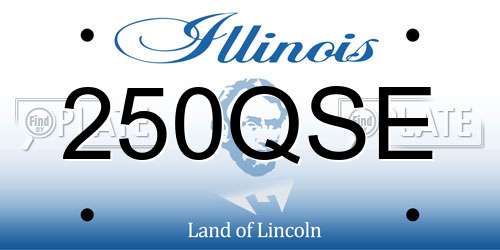 250QSE Illinois License Plate