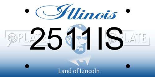 2511IS Illinois License Plate
