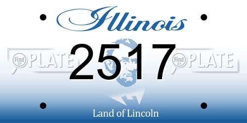 2517 Illinois License Plate