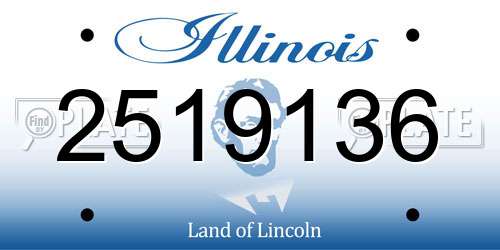 2519136 Illinois License Plate