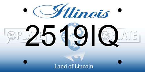 2519IQ Illinois License Plate