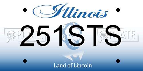 251STS Illinois License Plate