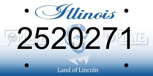 2520271 Illinois License Plate