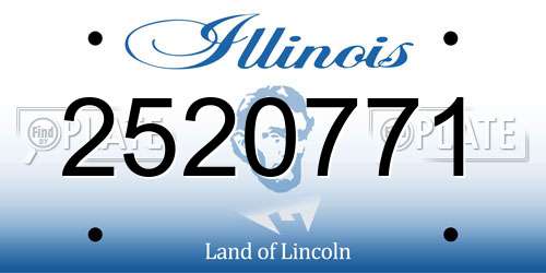 2520771 Illinois License Plate