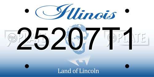 25207T1 Illinois License Plate