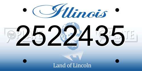 2522435 Illinois License Plate