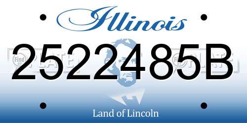 2522485B Illinois License Plate