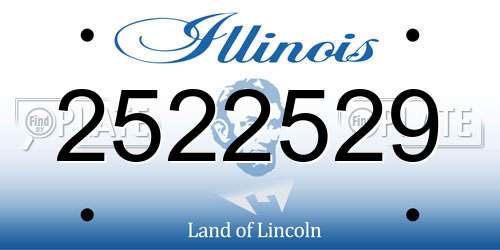 2522529 Illinois License Plate