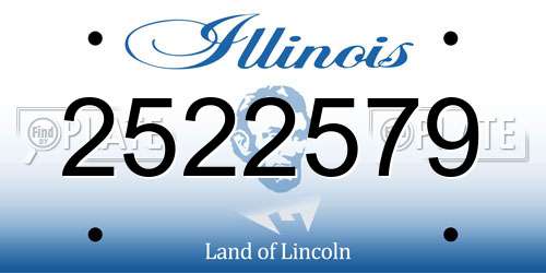 2522579 Illinois License Plate
