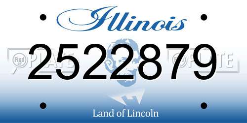 2522879 Illinois License Plate