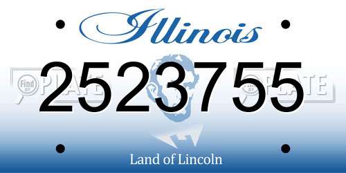 2523755 Illinois License Plate