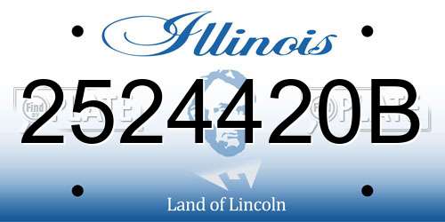 2524420B Illinois License Plate