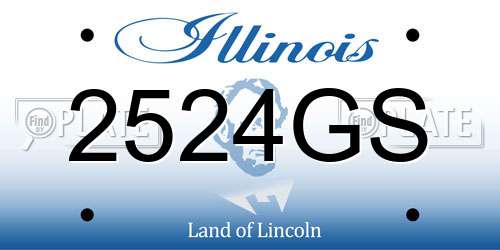 2524GS Illinois License Plate