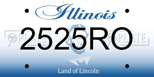2525RO Illinois License Plate