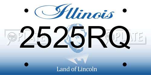 2525RQ Illinois License Plate