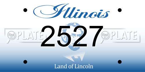 2527 Illinois License Plate