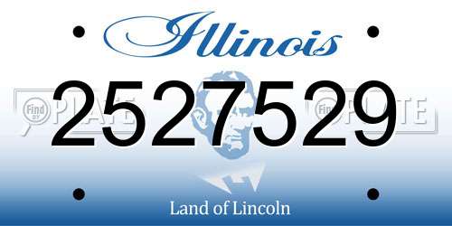 2527529 Illinois License Plate