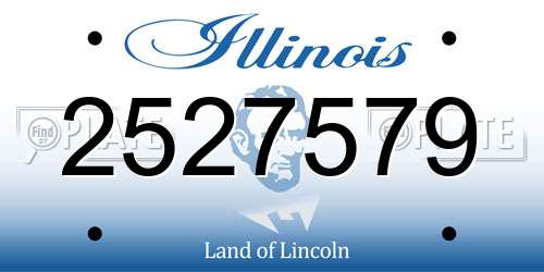 2527579 Illinois License Plate