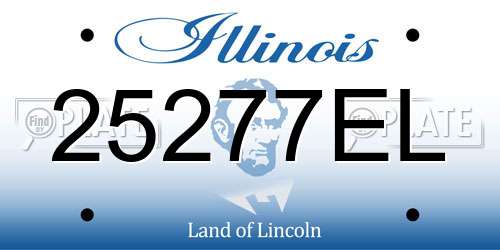 25277EL Illinois License Plate