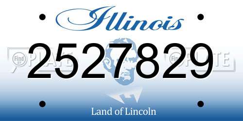 2527829 Illinois License Plate