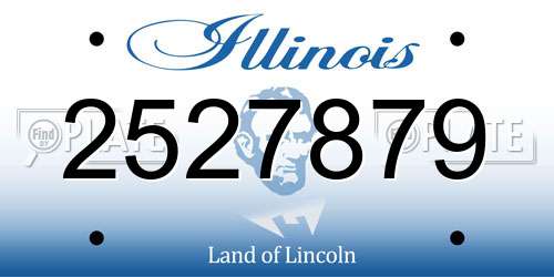 2527879 Illinois License Plate