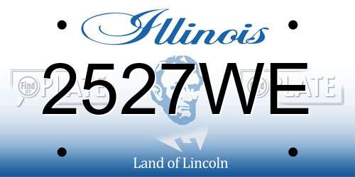 2527WE Illinois License Plate