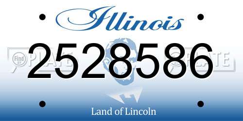 2528586 Illinois License Plate