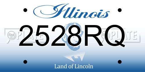 2528RQ Illinois License Plate