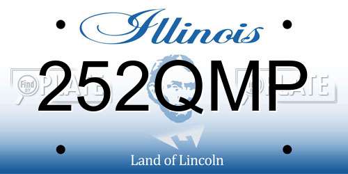 252QMP Illinois License Plate