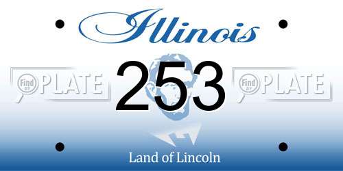 253 Illinois License Plate