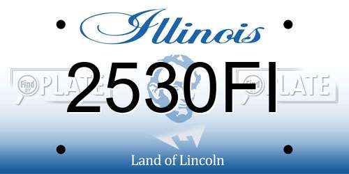 2530FI Illinois License Plate
