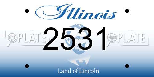 2531 Illinois License Plate