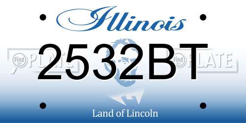 2532BT Illinois License Plate