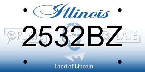 2532BZ Illinois License Plate
