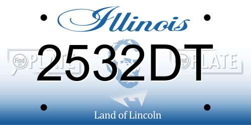 2532DT Illinois License Plate