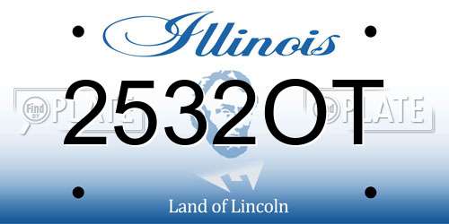 2532OT Illinois License Plate