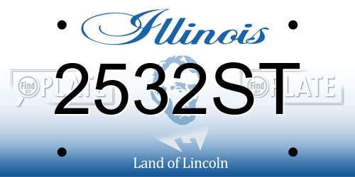 2532ST Illinois License Plate