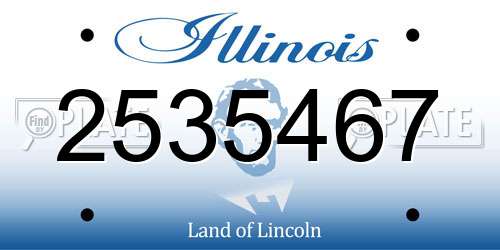 2535467 Illinois License Plate