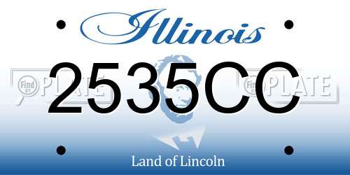 2535CC Illinois License Plate