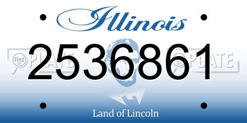 2536861 Illinois License Plate