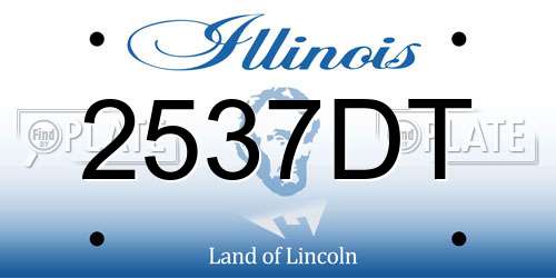2537DT Illinois License Plate