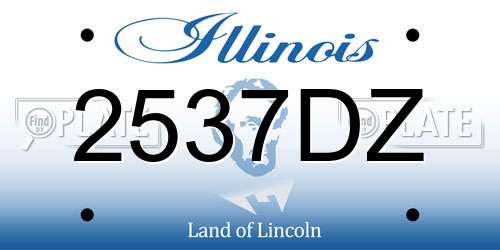 2537DZ Illinois License Plate